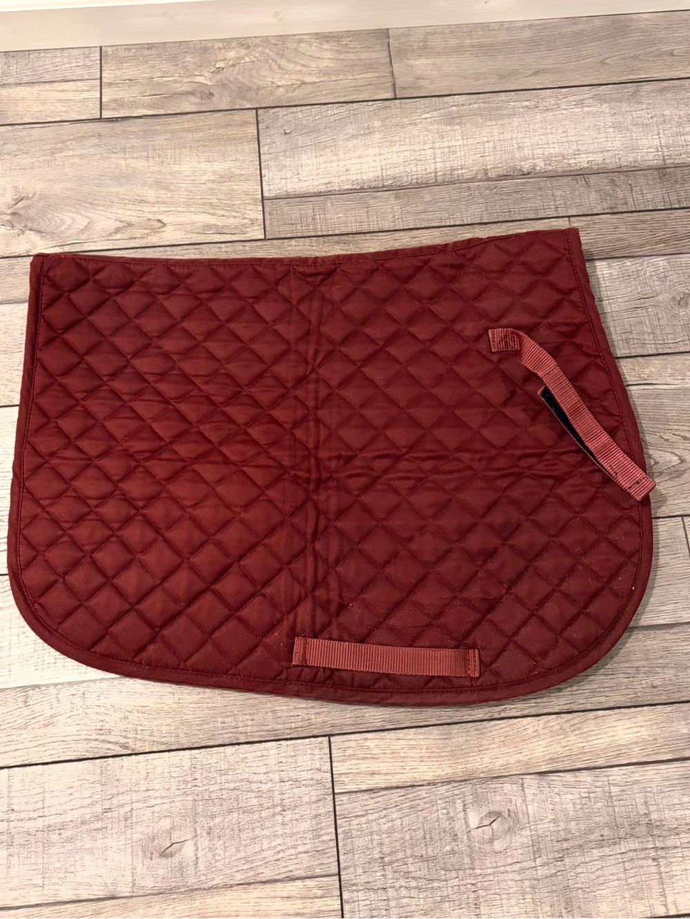 Quilted Burgundy Saddle Pad by Dover Saddlery
